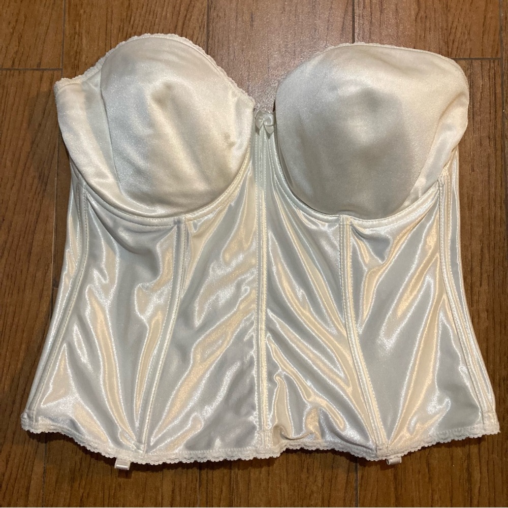 Vintage Vabien Strapless Bustier Boned Adjustable Corset 40DD